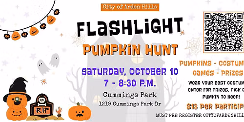 Flashlight Pumpkin Hunt