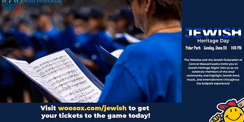 Jewish Heritage Day at the WooSox 2026!