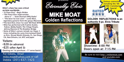 Eternally Elvis Concert - Mike Moat & Golden Reflections - Live at The Ties at Woodford Hall