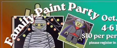 10\/31 Family Paint Party at the Chill Zone Frozen Yogurt