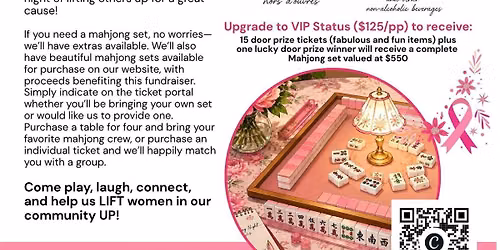 Mahjong for a Cause at Tchefuncta Ballroom