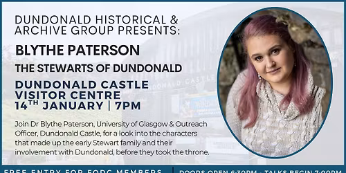 Historical & Archive Group Evening Talks Series: Dr Blythe Paterson