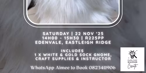 White & Gold No Sew Sock Gnomes