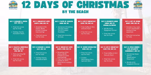 12 Days of Christmas by the Beach