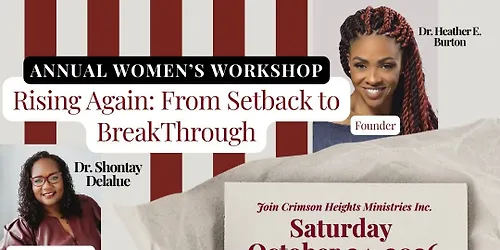 Annual Womens Workshop Rising Again From Setback to BreakThrough