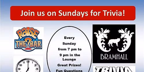 Raise the Bar Trivia Sunday Nights at Bramhall Portland