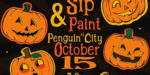 Pumpkin Cut-Out Sip & Paint!