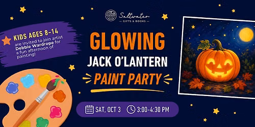 Glowing Jack O\u2019Lantern Paint Party