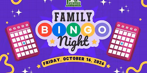 Family Bingo Night - Puyallup P&R