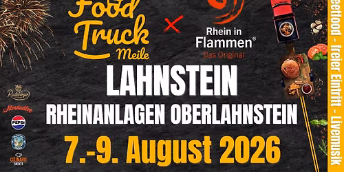 Foodtruckmeile x Rhein in Flammen Lahnstein 2026