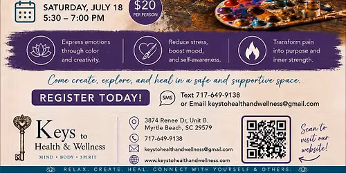 Fire Art Therapy Group with Keys To Health & Wellness