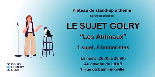 Soir\u00e9e STAND UP: Le sujet Golry 