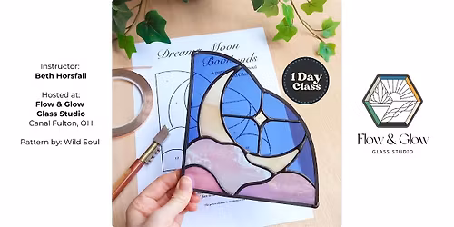 Stained Glass - Corner Moon