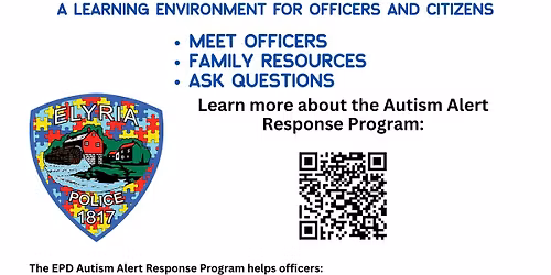 Connect with Elyria Police: Sensory Friendly Event for Neurodiverse Individuals 