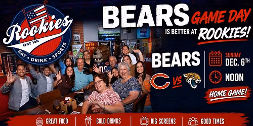 Bears vs. Jaguars Sun. Dec. 6th @ Noon