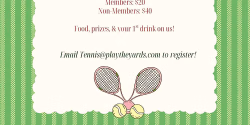 Summer Sizzle Tennis Social