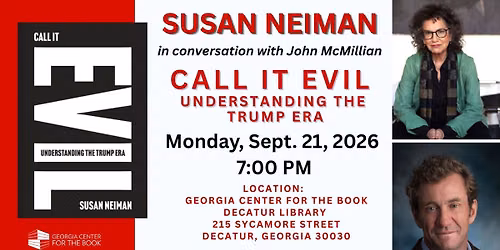 Susan Neiman in conversation with John McMillian | Call It Evil