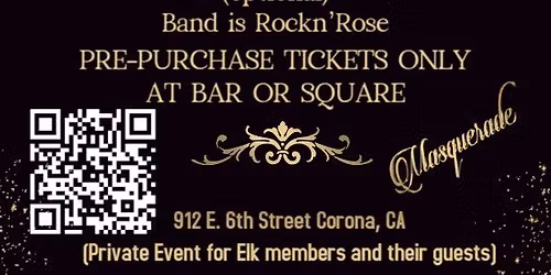 Corona Elks Member & Guests New Year\u2019s Eve Party 