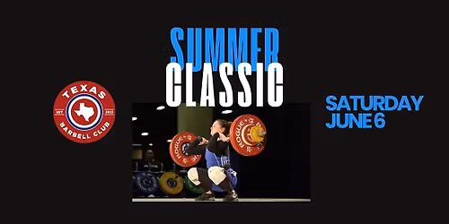 2026 Texas Barbell Summer Classic