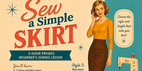 Beginner Learn to Sew - Make a Simple Skirt