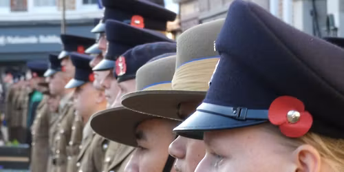 Remembrance Sunday Outdoor Service with Wreath Laying and Town Parade
