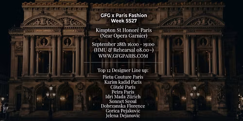 PARIS FASHION WEEK GFG SS27
