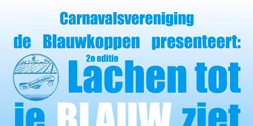 Lachen tot je blauw ziet