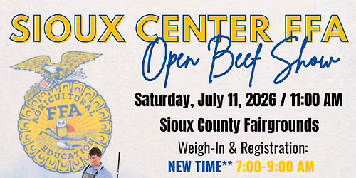 Sioux Center FFA Open Beef Show