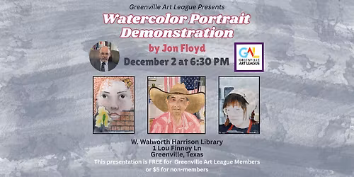Watercolor Portrait Demonstration