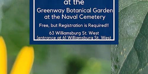 City of Water Day: Water and Fireflies at the Greenway Botanical Garden