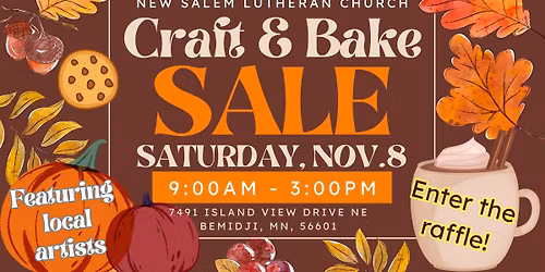 Fall Craft & Bake Sale + Raffle