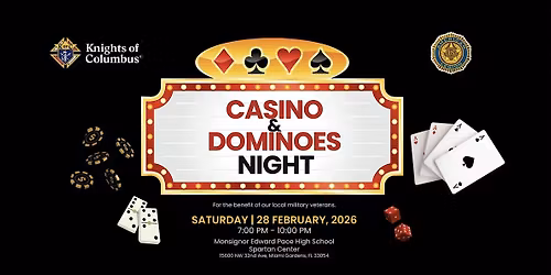 Knights of Columbus and American Legion Post 144: Casino and Dominoes Night
