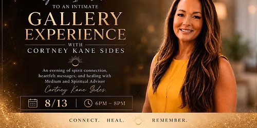 An Intimate Gallery Experience with Medium Cortney Kane Sides