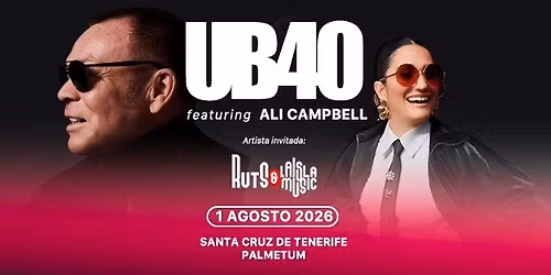 UB40 featuring Ali Campbell en Tenerife + Ruts & La Isla Music