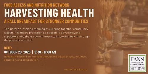 Harvesting Health: A Fall Breakfast for Stronger Communities.