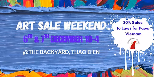 Art Sale Weekend - Supporting Laws for Paws