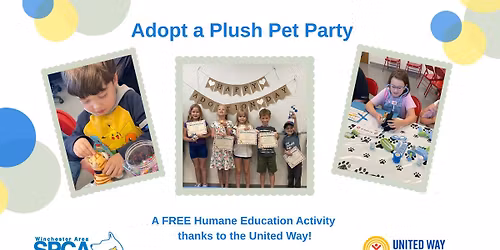 Adopt a Plush Pet Party 