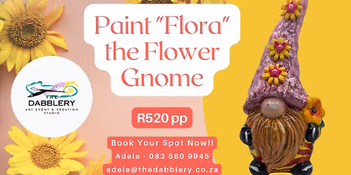 Paint Flora the Flower Gnome Workshop