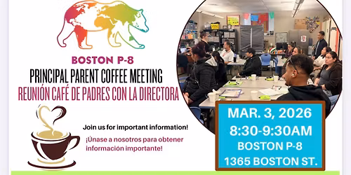 Parent Coffee Meeting with Principal