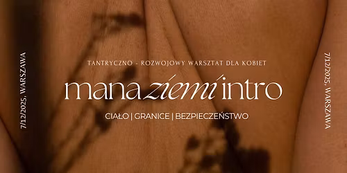 Mana Ziemi Intro - warsztat rozwojowy dla kobiet o \u017cywiole Ziemi