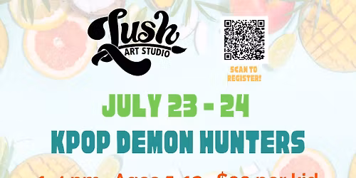 Kids Camp - KPop Demon Hunters - July 23 & 24,  1-4 pm