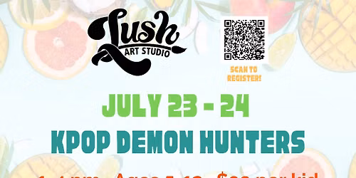 Kids Camp - KPop Demon Hunters - July 23 & 24,  1-4 pm