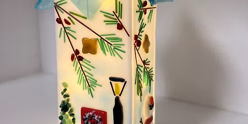 12\/13 Fused Glass Winter Chalet Class