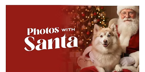 Pet Photos with Santa at Wholistic Pet Store