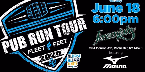 June Edition of the Fleet Feet 2026 Pub Run Tour