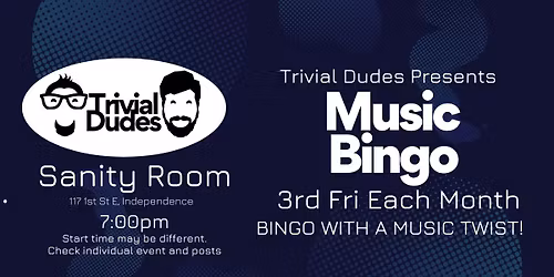 Music Bingo at Sanity Room