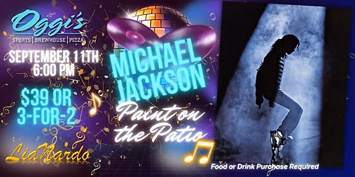 Michael Jackson Paint Night at Oggi's Fontana with LiaNardo