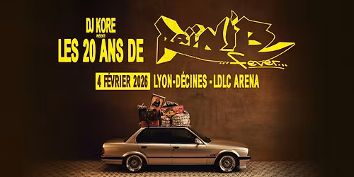 DJ KORE - RA\u00cf n'B FEVER \u2022 LDLC Arena, Lyon-D\u00e9cines \u2022 Mercredi 4 f\u00e9vrier 2026