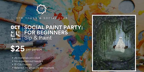 Social Paint Party for Beginners | Sip & Paint