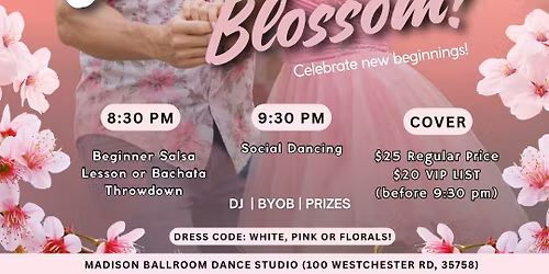 Wine & Salsa Fridays! Cherry Blossom Style Edition! \ud83c\udf38\ud83d\udd25